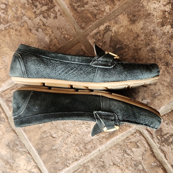 White Mountain Black Suede Loafer - Picture 2 of 6